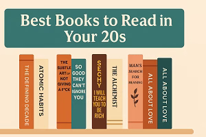 A flat-style digital illustration in a 16:9 format featuring a tablet displaying an eBook, a dollar sign, a hand pointing at it, a megaphone, and a shelf with a plant—visually representing self-publishing and online earning.